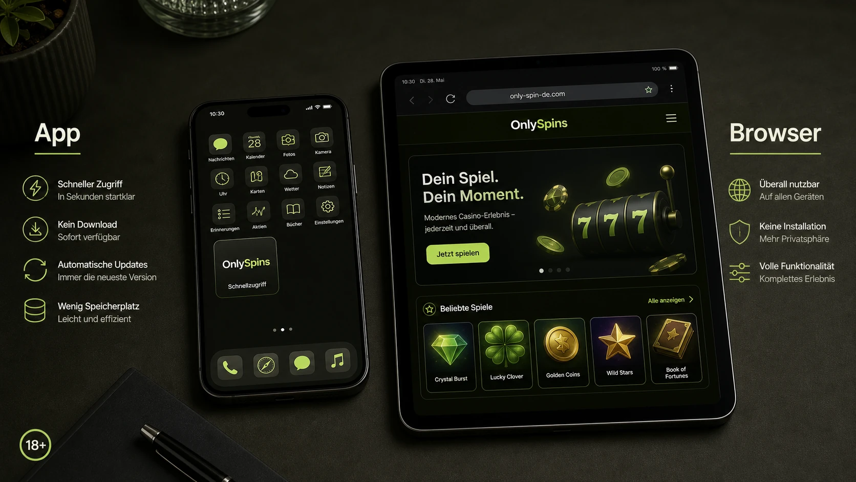 App oder Browser-Version?