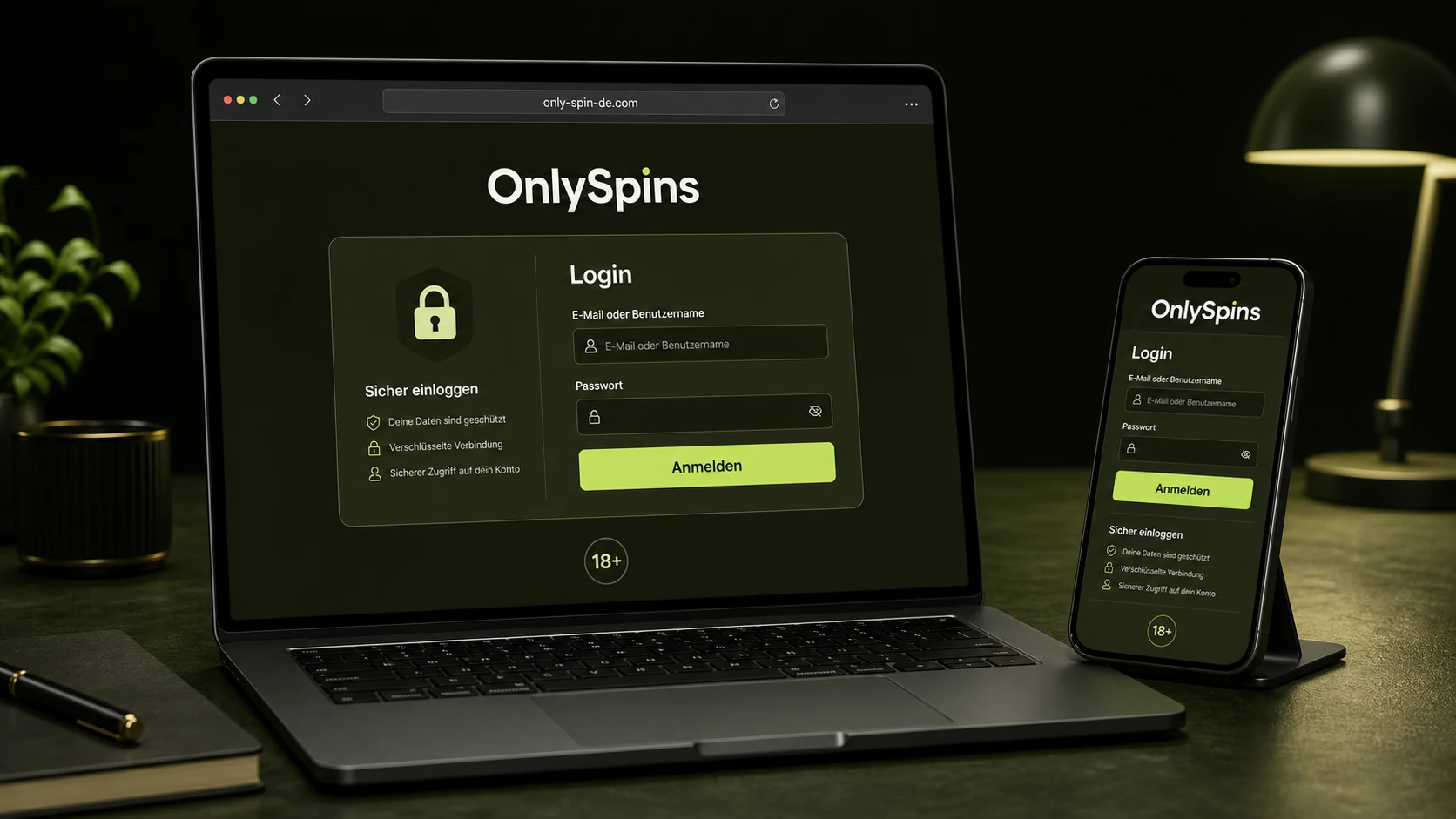 Wie funktioniert der OnlySpins Login?